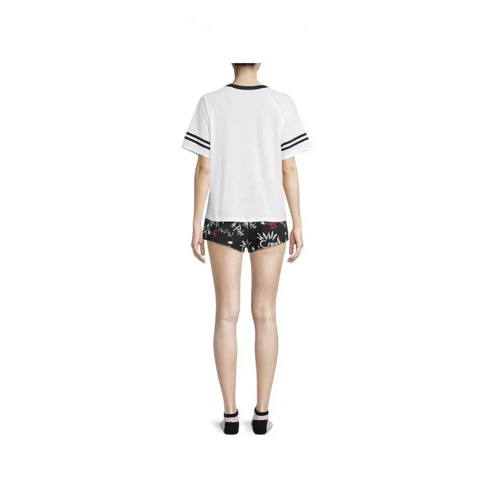 Disney Cruella Short Sleeve T-Shirt Sleep Shorts Socks 3 Piece Set Size XS (0-2) - Picture 2 of 7